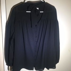 Time and Tru Tops - Black women’s blouse. Time and Tru Tops - Black women’s blouse.